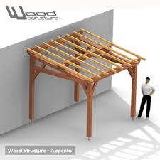 Plan Charpente Garage 1 Pan Charpente Bois Charpente Appentis
