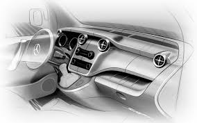 Mercedes Benz Citan Concept Interior Design Sketch Car Interior Design Sketch Interior Design Sketch Car Interior Sketch