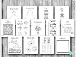Kids Activity Book And Coloring Any Occasion Kids Table Etsy Kids Table Wedding Kids Wedding Activities Wedding With Kids