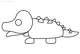 Roblox Adopt Me Coloring Pages Crocodile Coloring Pages Roblox Color