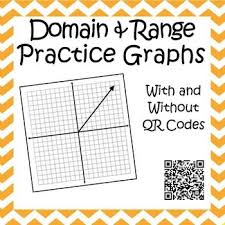 Domain And Range Practice Graphs With Or Without Qr Codes Math Activities Elementary Linear Function Graphing