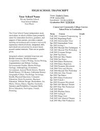 Sample High School Transcript Of An Unschooled Student Pam Sorooshian High School Transcript High School Fun High School