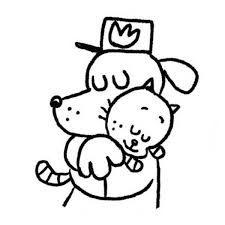 Dog Man Coloring Pages With Cat Printable Get Coloring Page Cat Kids Dog Template Kids Printable Coloring Pages