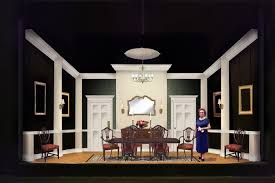 The Dining Room Collage Rendering Pennsylvania Centre Stage Cary Libkin Director William Schroder Co Stage Set Design Set Design Theatre Stage Design