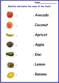 Identifying And Matching Fruits Worksheet Worksheets Special Education Resources Special Education Autism