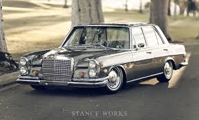 Stance Works Bagged Mercedes Benz W108 Old Mercedes Benz Mercedes Benz Cars
