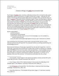 Chicago Documentation Style Essay Examples Doctors Note Template Sample Essay