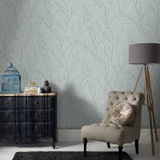 Water Silk Sprig Teal Wallpaper Blue Wallpaper Boutique In 2020 Teal Wallpaper Home Office Decor Home Decor