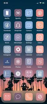 Sunset Pastel 42 App Pack Aesthetic Iphone Ios14 App Icons Etsy App Icon Iphone App Design Iphone App Layout