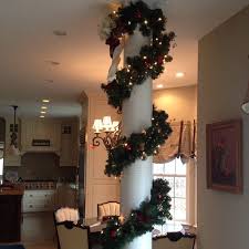 Neave Group Outdoor Solutions On Instagram Lit Decorated Garland On Columns Tricky To Hang If You Are Christmas Decorations Outdoor Christmas Xmas Wreaths