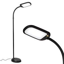Brightech Litespan Slim Led Reading Craft Floor Lamp Dimmable Light Color Adjustable Task Lamps Puzzle Lights Bright Lamp