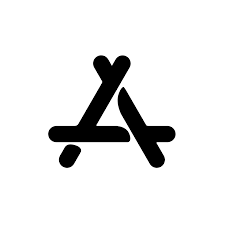 White And Black App Store Icon In 2021 Black App Iphone Photo App App Icon