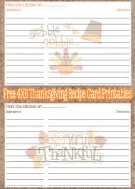 Free Printable Thanksgiving Recipe Cards Recipe Cards Template Printable Recipe Cards Recipe Cards