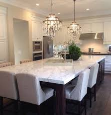 29 Ideas Kitchen Island With Seating For Six Chairs Kitchen Dream Kitchen Island Kitchen Island Dining Table Kitchen Island And Table Combo