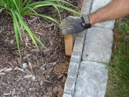 In your garden but you don't know how to do it? Edging A Flower Bed With Cement Pavers Flower Bed Edging Cement Pavers Flower Beds