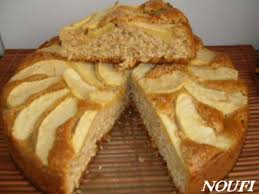 Gateau Aux Pommes A La Farine Complete La Cuisine De Noufi