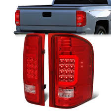 07 14 Chevy Silverado 1500 2500hd 3500hd Led C Bar Tail Lights Red Chevy Silverado Tail Light Chevy Silverado 1500