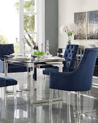 Inspired Home Tufted Velvet Dining Chairs Navy Set Of 2 Velvet Dining Chairs Tufted Dining Chairs Dinning Room Chairs