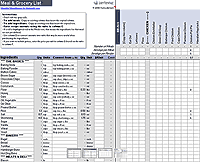 Meal Planner Template For Excel Meal Planner Template Monthly Meal Planner Free Meal Planner