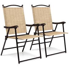 Best Choice Products Set Of 2 Folding Sling Back Chairs Bestchoiceproducts Outdoor Folding Chairs Comfortable Outdoor Furniture Outdoor Furniture