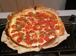 Tarte Aux Tomates Cerises Et Chevre Frais Recette Tarte Aux Tomates Cerises Tarte Tomate Recettes De Cuisine
