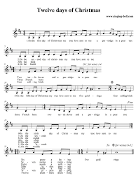 The 12 Days Of Christmas Christmas Songs Lyrics Days Of Christmas Song Christmas Sheet Music