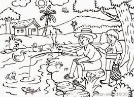 Dengan gambar pemandangan sederhana ini, anda bisa mengajari anak untuk mencoba mewarnai pemandangan dengan warna yang menarik. Freewaremini Sketsa Buku Mewarnai Warna