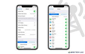 How To Restrict Cellular Data Usage On Iphone Or Ipad Wise Tech Labs Cellular Settings App Data