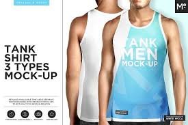 Men Tank 3 Types Mock Up