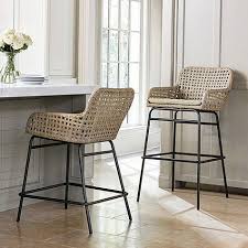 Bailey Woven Wicker Bar Counter Stools Farmhouse Style Bar Stools Bar Stools Kitchen Stools