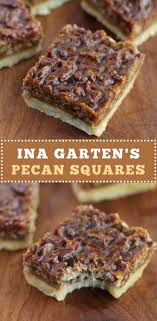 Ina Garten S Pecan Squares Recipe Pecan Bars Recipe Pecan Recipes Desserts