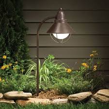 Kichler 15239oz Line Voltage One Light Landscape Path Light In Olde Bronze Contem In 2020 Kichler Landscape Lighting Modern Landscape Lighting Rustic Outdoor Lighting