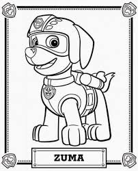 Patrulla Canina Para Colorear Zuma