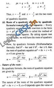 Pin By Ncert Solutions On Cbse Tuts Quadratics Quadratic Equation Equations Notes
