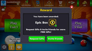 The first one in 8 ball pool reward code list is 8 ball pool scratch reward.8 ball pool scratch and win is the way to collect free coins in 8 ball pool game.scratch rules provided the facility. Free 2 Epic Boxes Reward Link Updated Today 8 Ball Pool