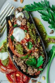 Mediterranean Stuffed Eggplant Recipe The Mediterranean Dish This Is A Must Try All Eggplant Recipes Roasted Eggplant Recipes Mediterranean Eggplant Recipe