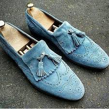 Light Blue Suede Custom Made By Gvs Clothiers Please Contact Me For Orders Your Personal Fashion Consultant Dress Shoes Men Dress Shoes Italian Leather Shoes