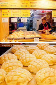 Freshly Baked Melon Pan Shop In Tokyo Japan Food Japan Street Food Food