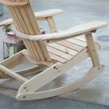 The Patio Porch All Weather Adirondack Rocking Chair Natural Makes For A Great Addition To Any Ind Adirondack Rocking Chair Rocking Chair Rocking Chair Plans