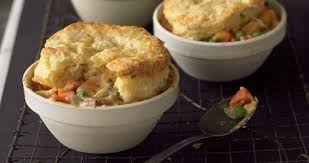 Chicken Pot Pies With Cheddar Scallion Biscuits Recipe Chicken Pot Pie Dinner Pies Pot Pie