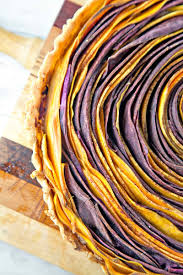 Spiral Sweet Potato Tart With Whipped Maple Ricotta Recipe Tart Recipes Savory Thanksgiving Vegetables Side Dishes Sweet Potato