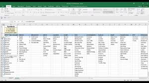 Grocery List Excel Youtube