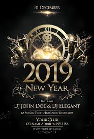 Happy New Year 2019 Free Psd Flyer Template Free Psd Flyer Templates Free Psd Flyer New Year S Eve Flyer