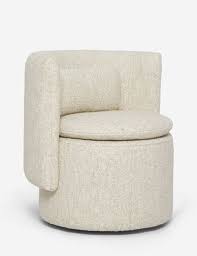 Hazel Swivel Chair Natural Boucle In 2020 Chair Swivel Chair Modern Swivel Chair