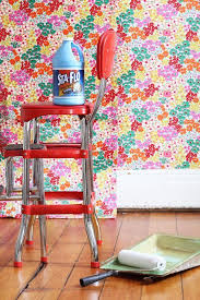 How To Hang Fabric As Wallpaper Renters Decorating Diy Wallpaper Rental Decorating
