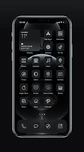 Ios 14 Graphite Homescreen Iphone 12 Pro Minimalistic Icons Etsy Homescreen Homescreen Iphone Minimalist Iphone