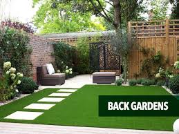 Artificial Grass Lawn Back Gardens Outdoor Gardens Design Back Gardens Small Back Gardens