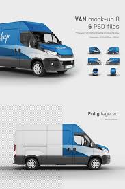Realistic Iveco Daily Van Mockup Van Van Wrap Car Wrap
