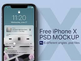 Iphone X Top View Free Mockup Free Iphone Mockup Psd Business Card Mock Up