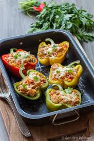This Post Is Also Available In Frenchwhat I Like In Summer It S All These Beautiful Vegetables Cove Poivrons Farcis Riz Poivrons Farcis Recette Poivron Farci
